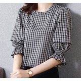 Blusa Feminina Estampa Xadrez