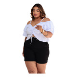 Blusa Feminina Estampada Plus