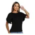 Blusa Feminina Estilosa Viscolycra Casual Manga Curta Linda