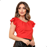 Blusa Feminina Evangelico Babado