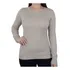 Blusa Feminina Facinelli By Mooncity Tricot Bege Kaqui 65107