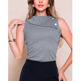 Blusa Feminina Gola Alta