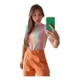 Blusa Feminina Gola Alta