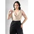 Blusa Feminina Gola Boba Suplex Light Moda Verão Elegante