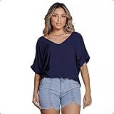 Blusa Feminina Gola V