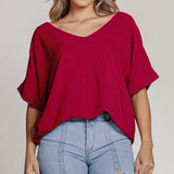 Blusa Feminina Gola V