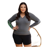 Blusa Feminina Gola V