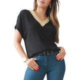 Blusa Feminina Larga Manga