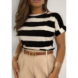 Blusa Feminina Listra Grossa