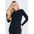 Blusa Feminina Malha Com Strass Planet Girls Preto