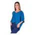 Blusa Feminina Manga 3/4 Gola V Básica Casual Promo De Ofert