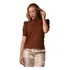 Blusa Feminina Manga Bufante Gola Rendonda Algodão Luxo