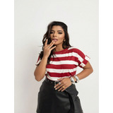 Blusa Feminina Manga Dobrada