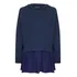 Blusa Feminina Manga Longa Barra Em Crepe