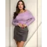 Blusa Feminina Manga Longa Decote Faixa Ombro A Ombro