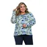 Blusa Feminina Manga Longa Moderna E Casual Decote Franzido