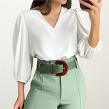 Blusa Feminina Manga Tres