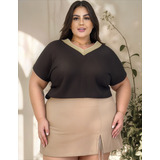 Blusa Feminina Moda Plus