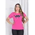 Blusa Feminina Monstros Sa Adulto Gola Ribana