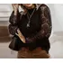 Blusa Feminina Mulheres Sexy Bordado Oco Manga Longa Origans