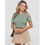 Blusa Feminina Ombro Vazado