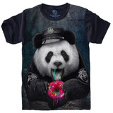 Blusa Feminina Panda Policial