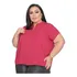 Blusa Feminina Plus Size Bata Estilo Mullet Do Tam Plus 049