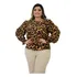 Blusa Feminina Plus Size  Camisa Social Moda Alfaitaria Duna