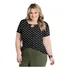 Blusa Feminina Plus Size Manga Curta Gordinhas Tam 46 Ao 60