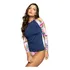 Blusa Feminina Proteção Uv Manga Longa Moda Praia Verão 2022