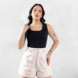 Blusa Feminina Regata Canelada