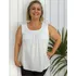 Blusa Feminina Regata Plus Size Bata Lisa Moda Confortavel