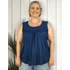 Blusa Feminina Regata Plus Size Bata Lisa Moda Confortavel