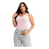 Blusa Feminina Regata Tricot