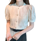Blusa Feminina Renda Guipir