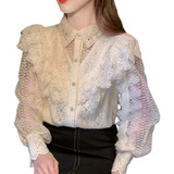 Blusa Feminina Renda Luxuosa