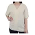 Blusa Feminina Seiki Crepe Decote V Creme - 6214