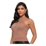 Blusa Feminina Sem Manga