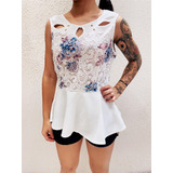 Blusa Feminina Sem Manga