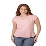 Blusa Feminina Sobre Legging Longa Em Gola V/tapa Bumbum (gg, Rosa)