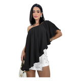 Blusa Feminina Social Bata Soltinha Ombro Só Festa Verão