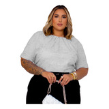 Blusa Feminina Social Bordada