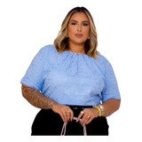 Blusa Feminina Social Bordada