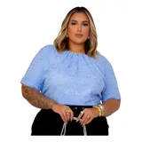 Blusa Feminina Social Bordada