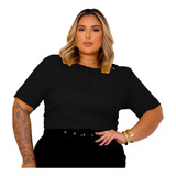Blusa Feminina Social Bordada