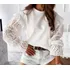 Blusa Feminina Social Casual Manga Longa Vazada Bettys