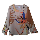 Blusa Feminina Social Estampada