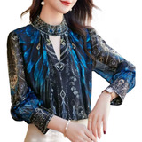 Blusa Feminina Social Manga