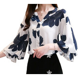 Blusa Feminina Social Manga