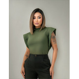 Blusa Feminina Social Manga